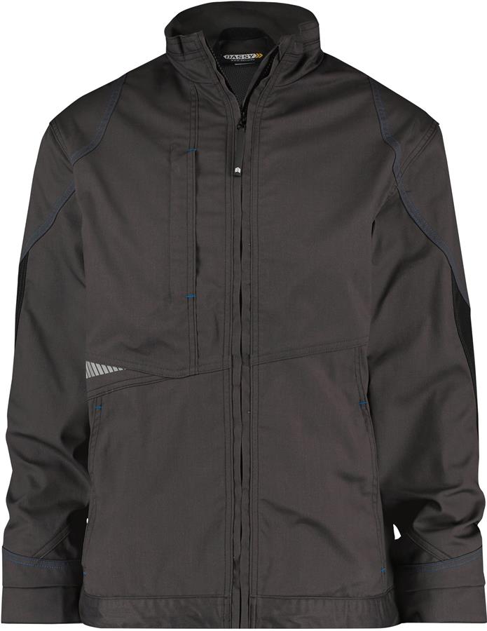 Dassy Arbeitsjacke Atomgrau Schwarz L