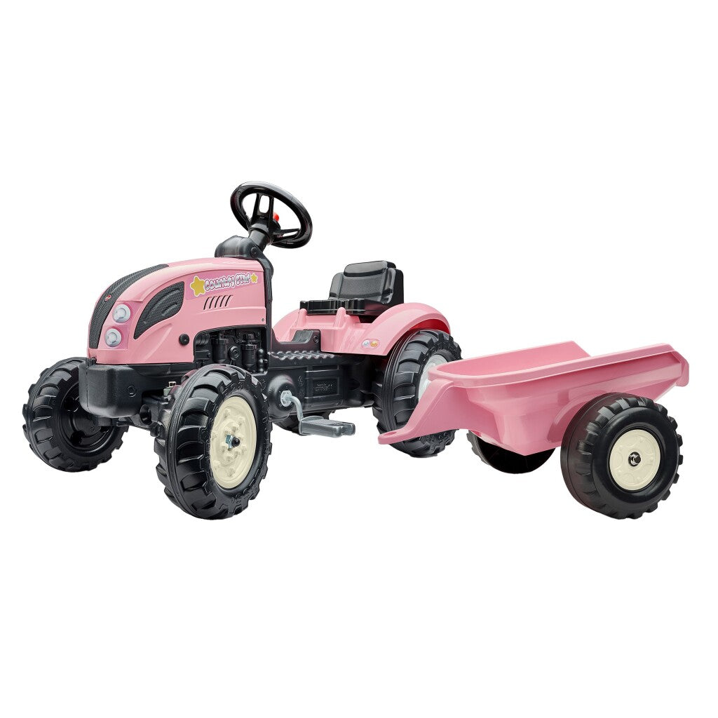 Falk Traktor Country Farmer Set rosa 2+