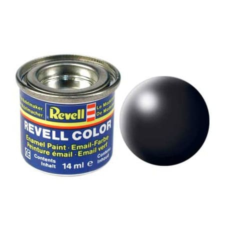 Revell Paint for Model Building Nummer 302 Zwart Zijdemat