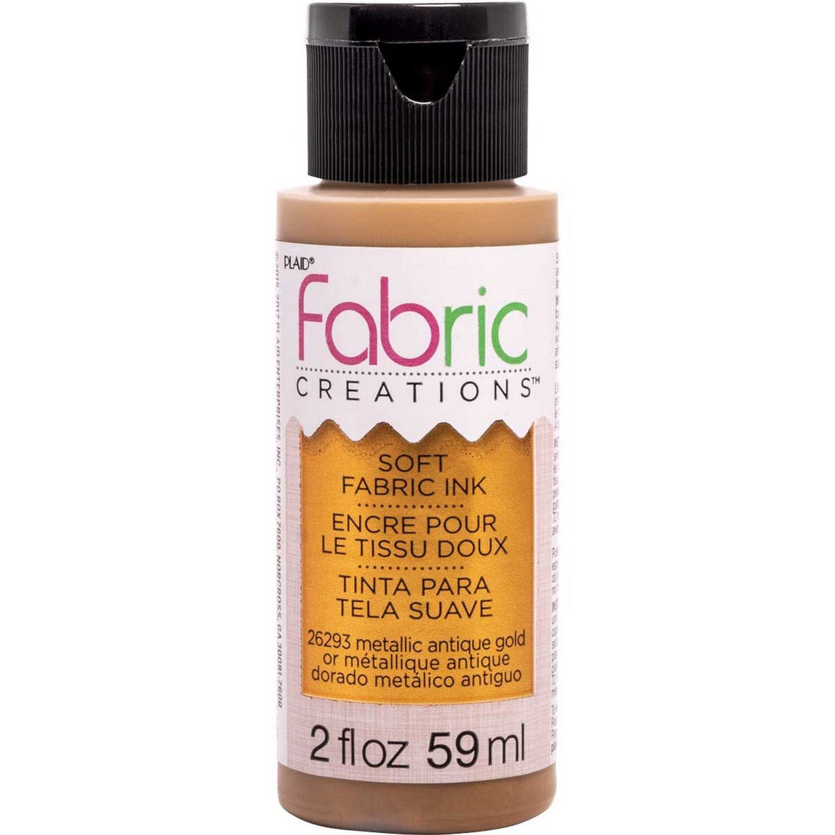 Mod Podge • Weiche Stofffarben in Metallic-Antikgold