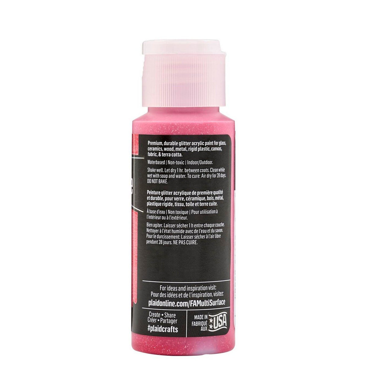 Folkart • Multi-Oberflächen-Glitzer Feuerrot 59 ml