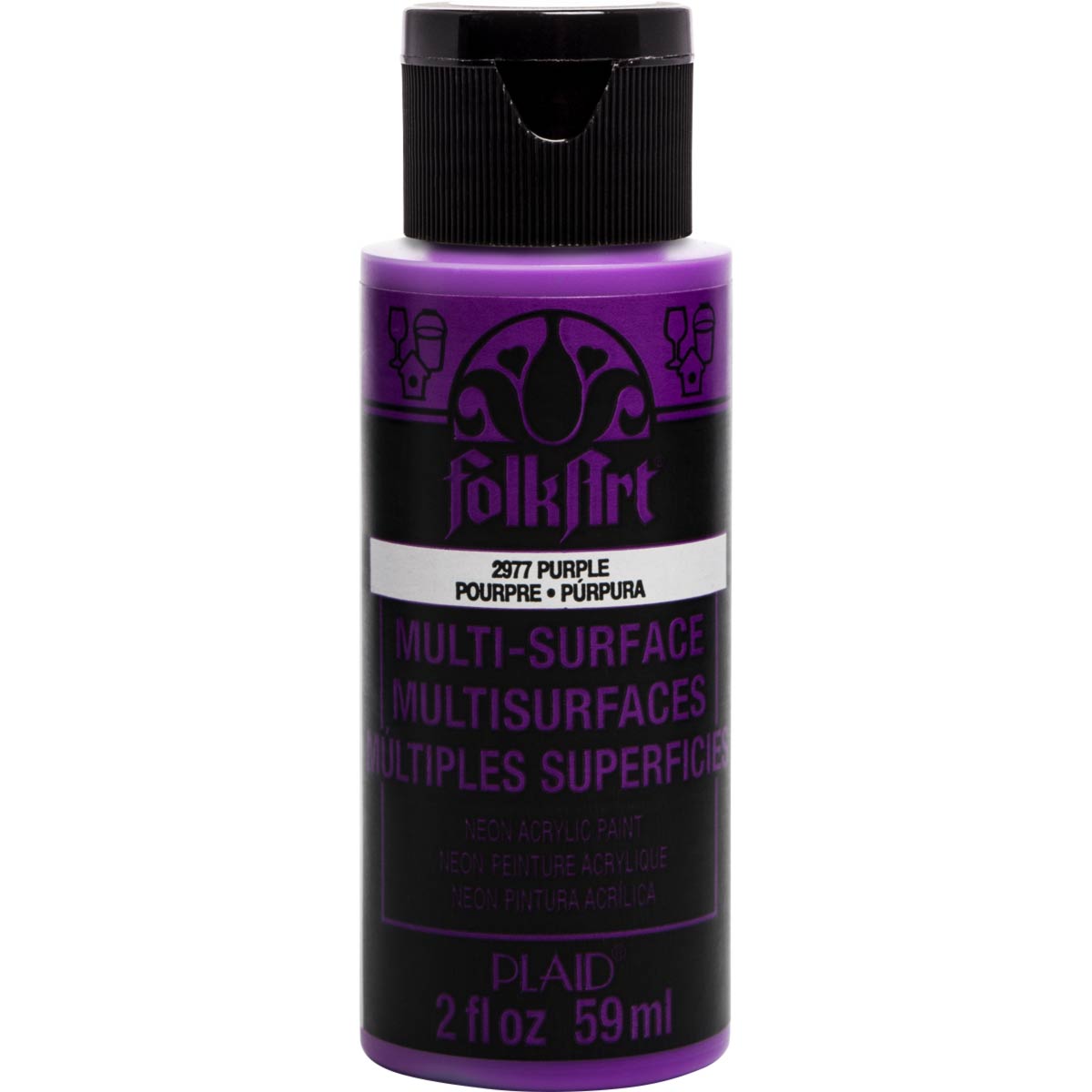 Folkart • Multi-Surface Neon Glow Purple 59 ml
