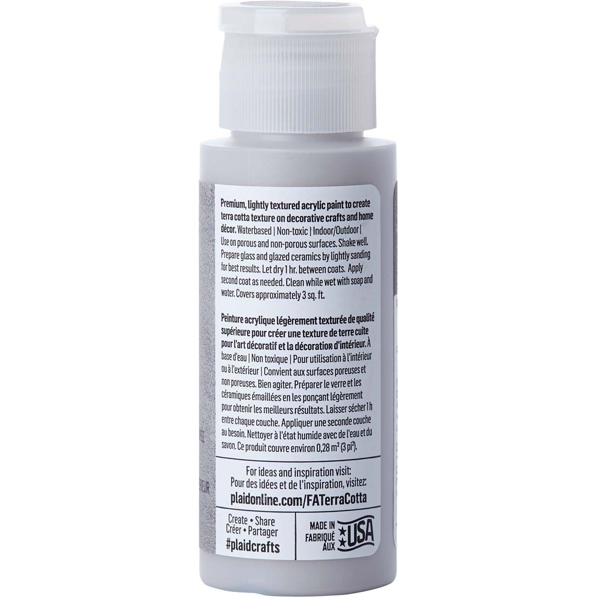 Folkart • Terrakotta-strukturierte Acrylfarbe, 59 ml, frischer Granit
