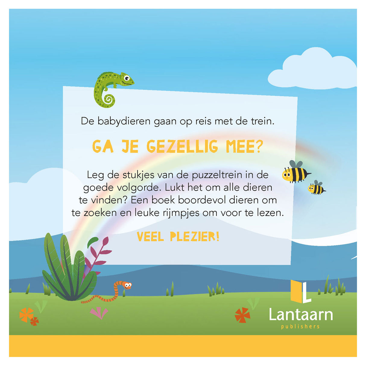 Lantern Publishers Buch und Puzzle trainieren Tierbabys