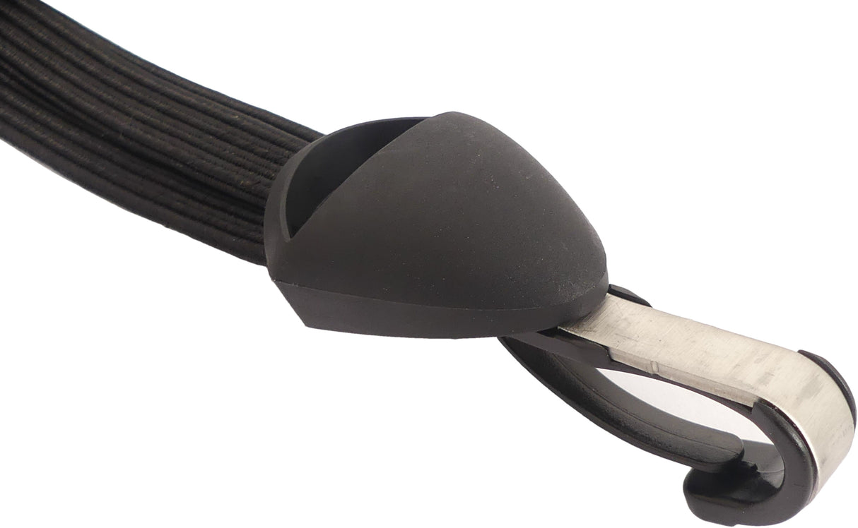 Snelbinder Gazelle mit Edelstahlhaken - Schwarz