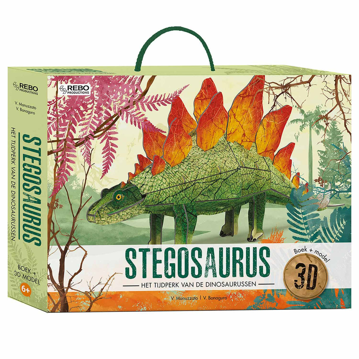 Rebo-Verlagsbuch + 3D-Modell Stegosaurus
