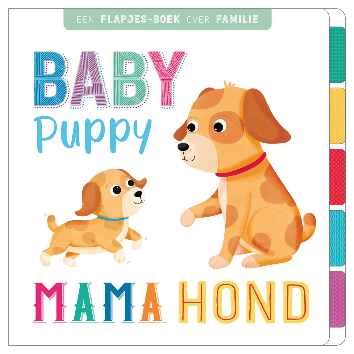 Klappenbuchfamilie des Rebo-Verlags – Babywelpe, Mamahund