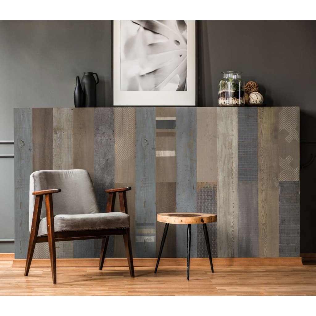 Grosfillex 9 PC -Wandpaneel Akzent 15,4x120 cm Yosemite