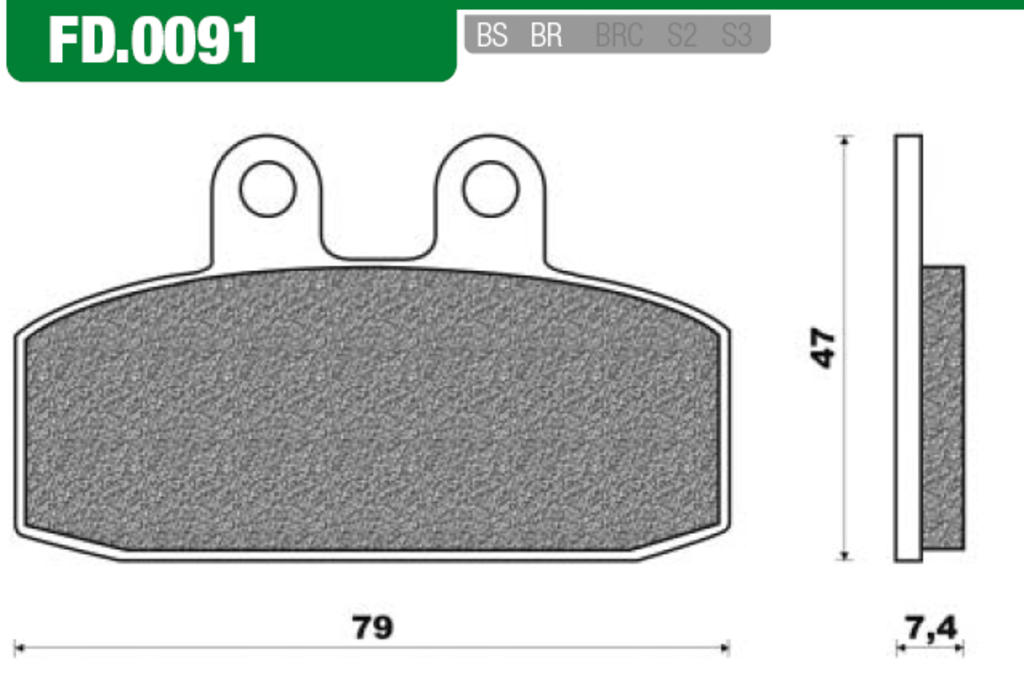 NEWFRen Bremsblock Set FD0091