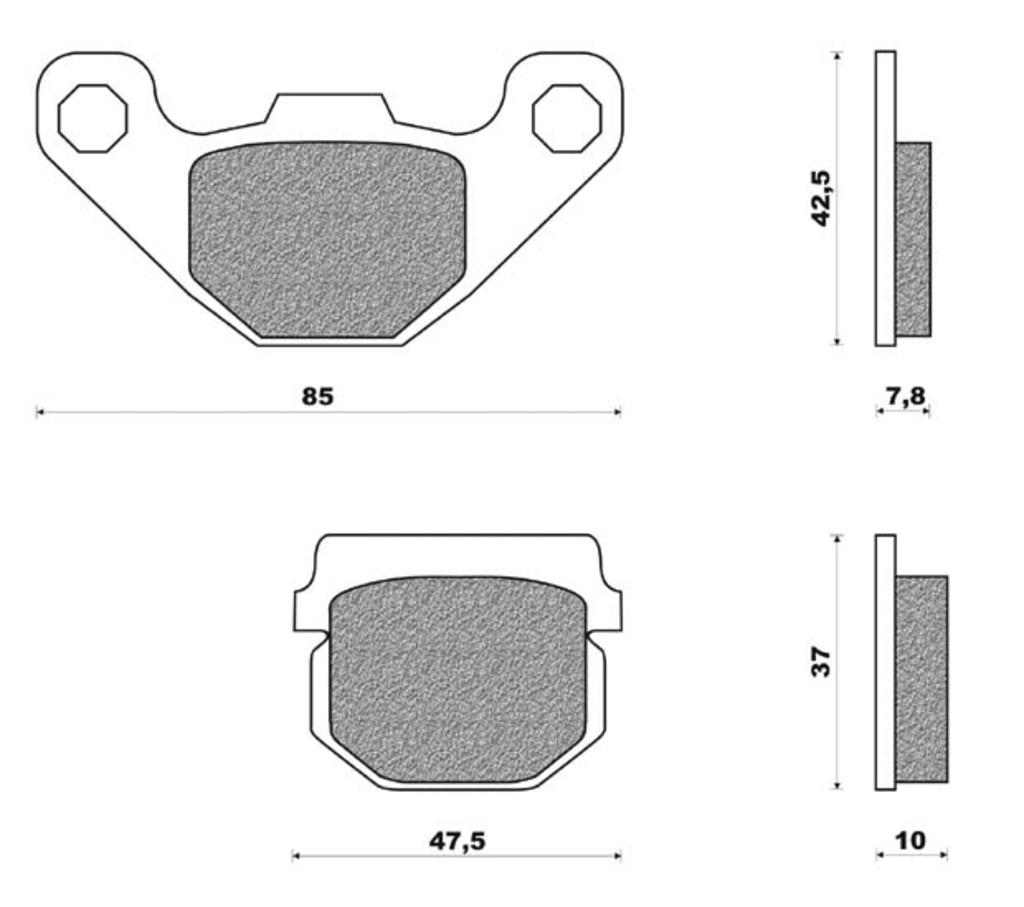 NEWFRen Bremsblock Set FD0226