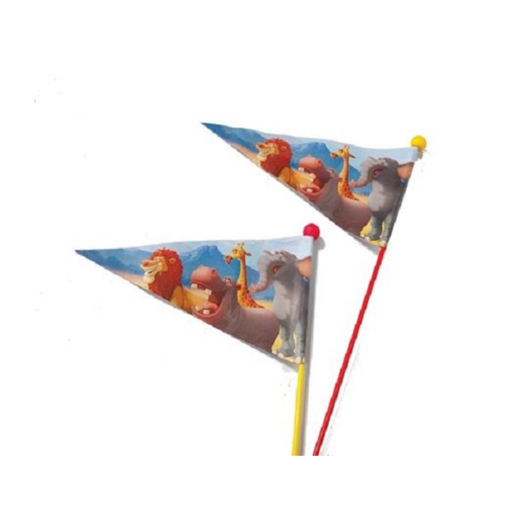 Widek Fahrradflagge Tierreich