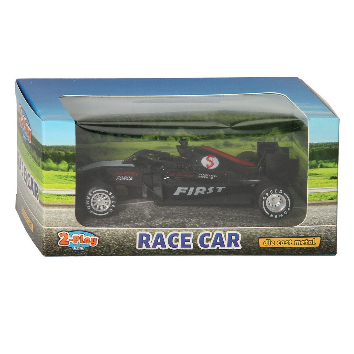 2-teiliger Formel-Rennwagen aus Druckguss, 13 cm
