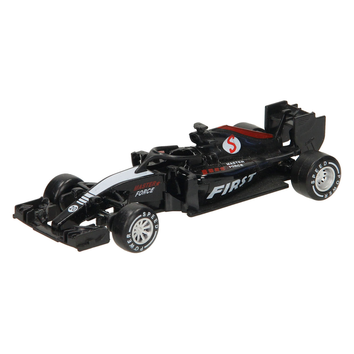 2-teiliger Formel-Rennwagen aus Druckguss, 13 cm