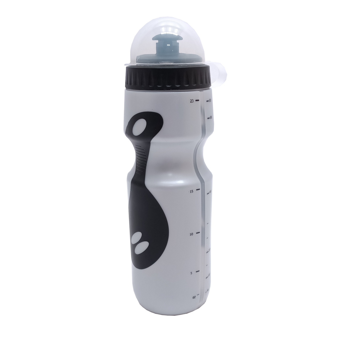 Mighty Falkx Wasserflasche silber mit Anti-Rutsch 600ml