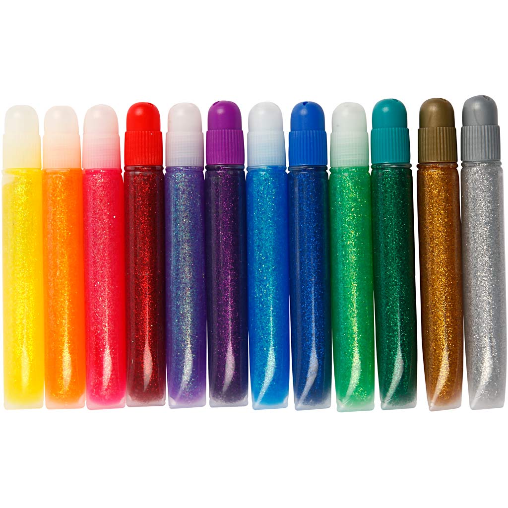 Creativ Company Glitzerkleber, 12x10 ml 1 Box