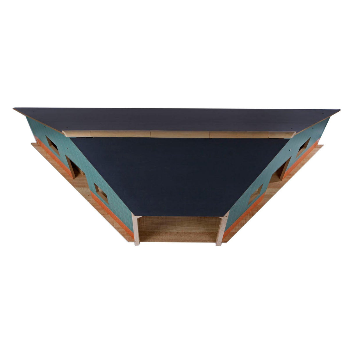Kids Globe Globe Globe Shed Corner Wood für 2 Traktoren 1:16