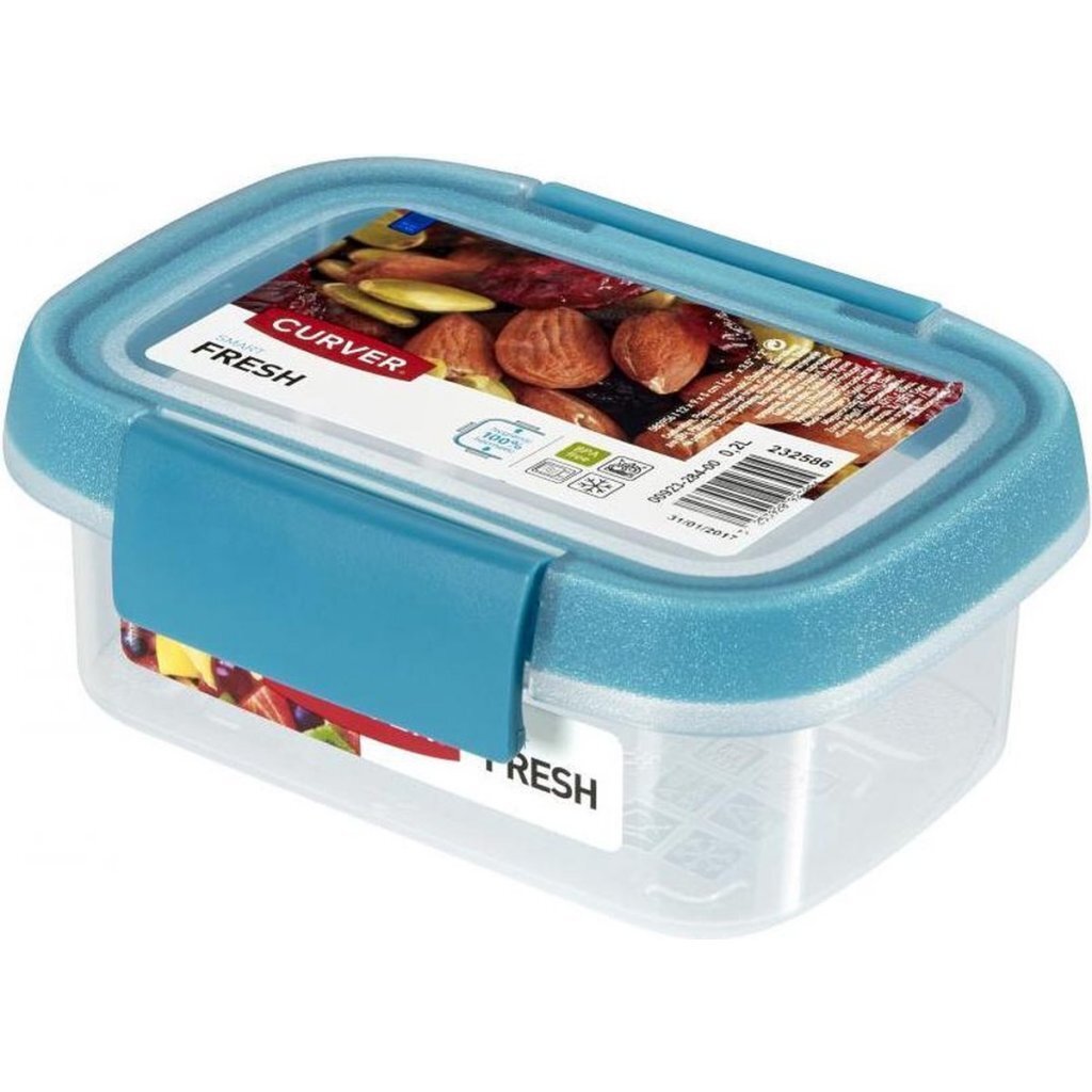 Curver Smart Frischhaltebehälter 0,2l blau transparent