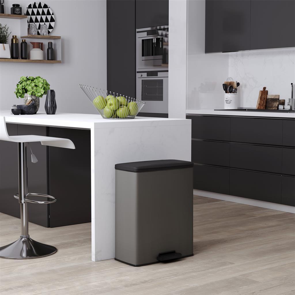 Curver Decobin Treteimer 65l Cool Grey