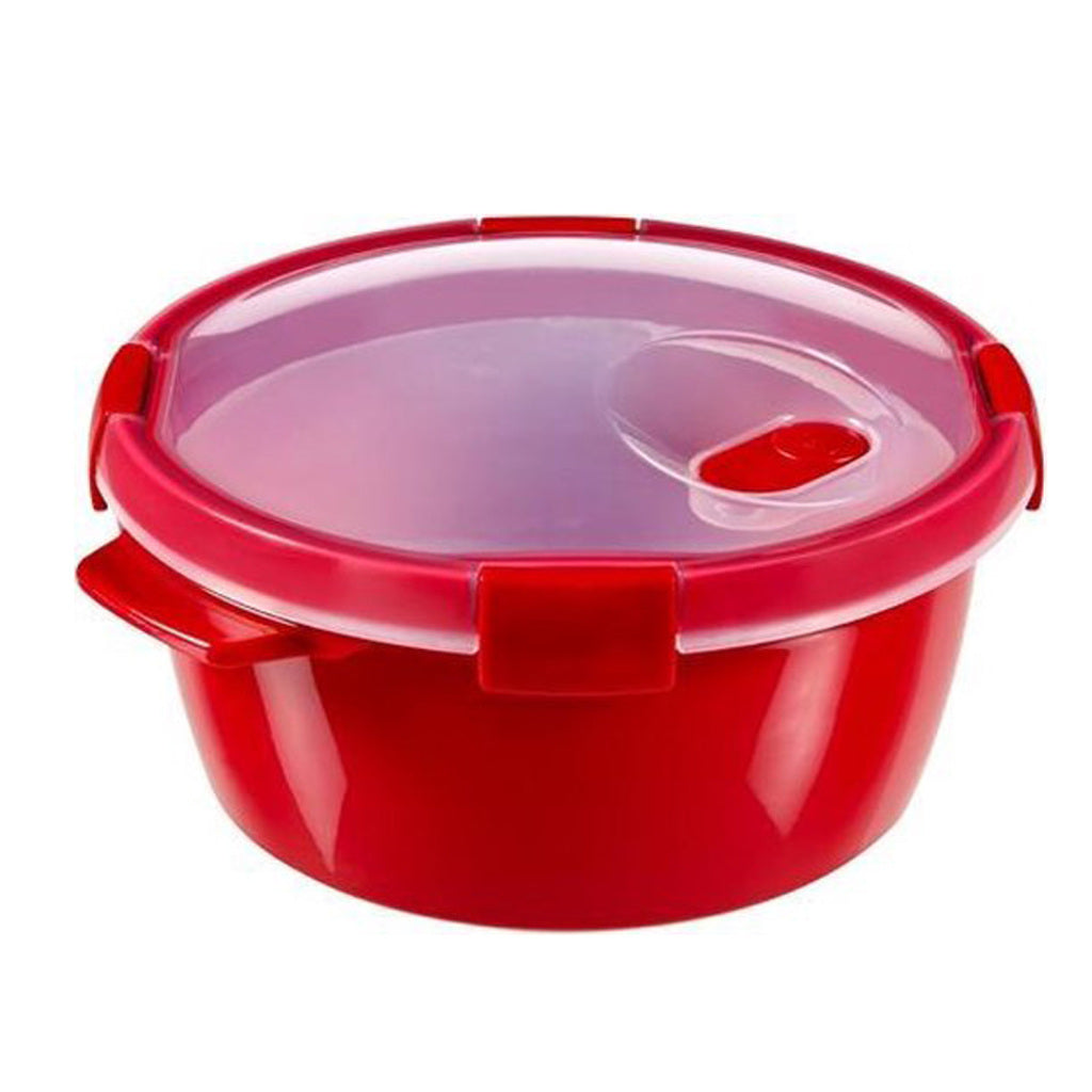 Curver Curver Smart Steamer Mikrowellenbehälter rund 1,6 l rot