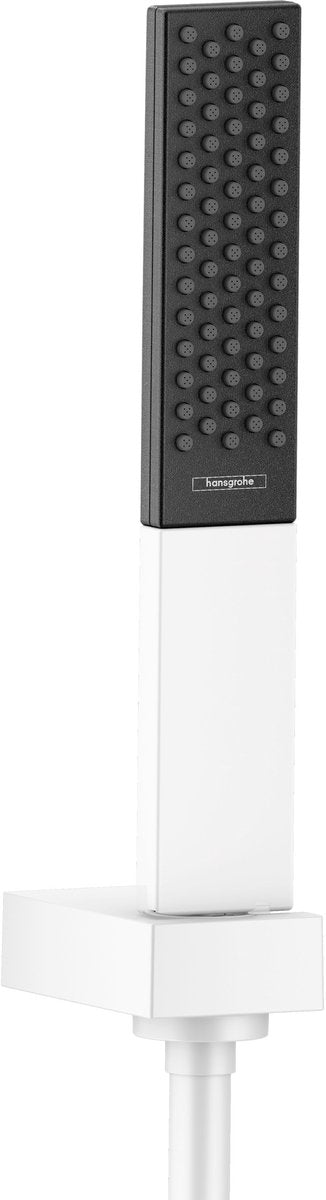 Hansgrohe Rainfinity Powderrain Brausehalter-Set 100 1jet mit Brauseschlauch 125 cm mattweiß