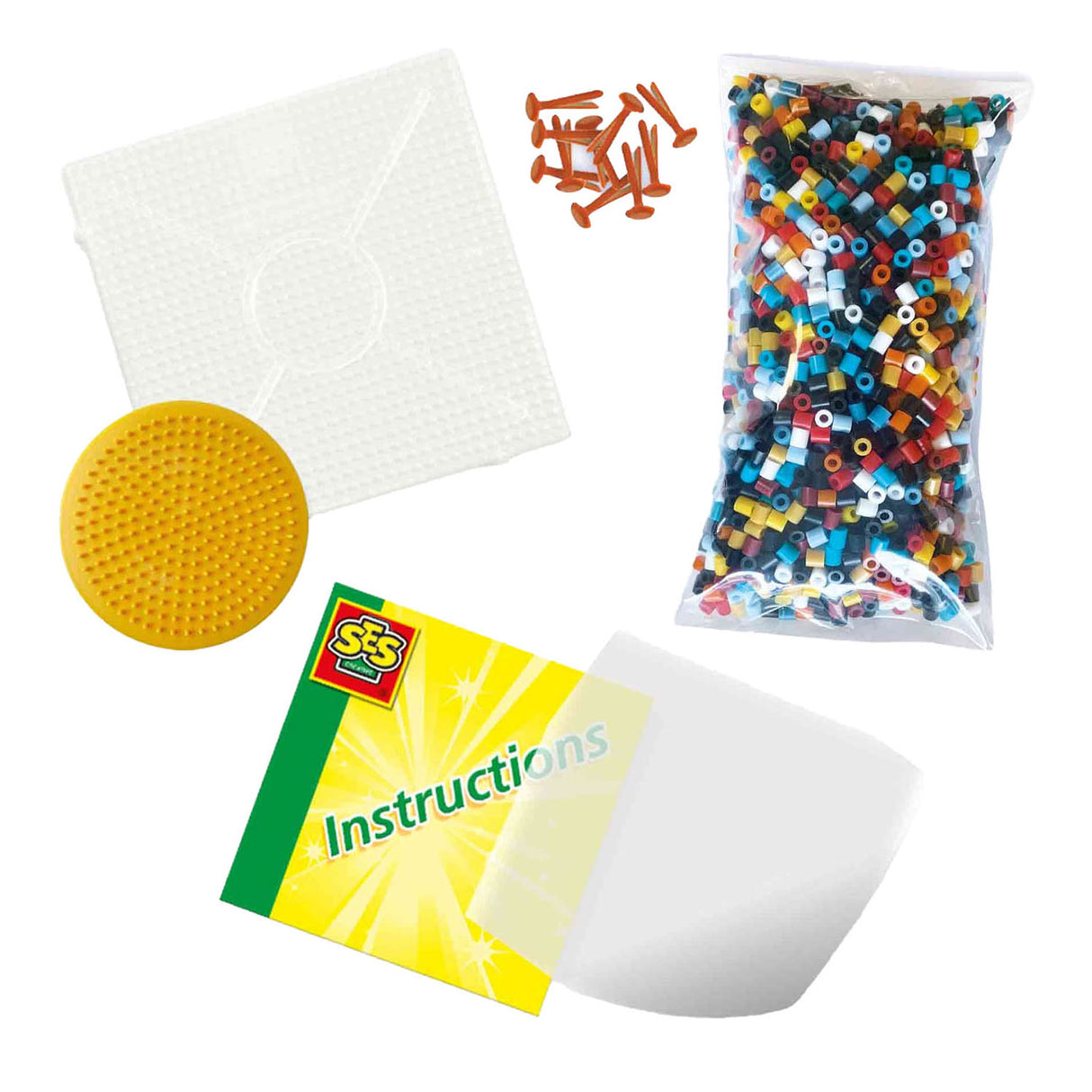 SES String Perlen - Baufahrzeuge bauen