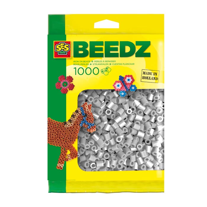 Ses Bügelperlen - grau, 1000 Stk.