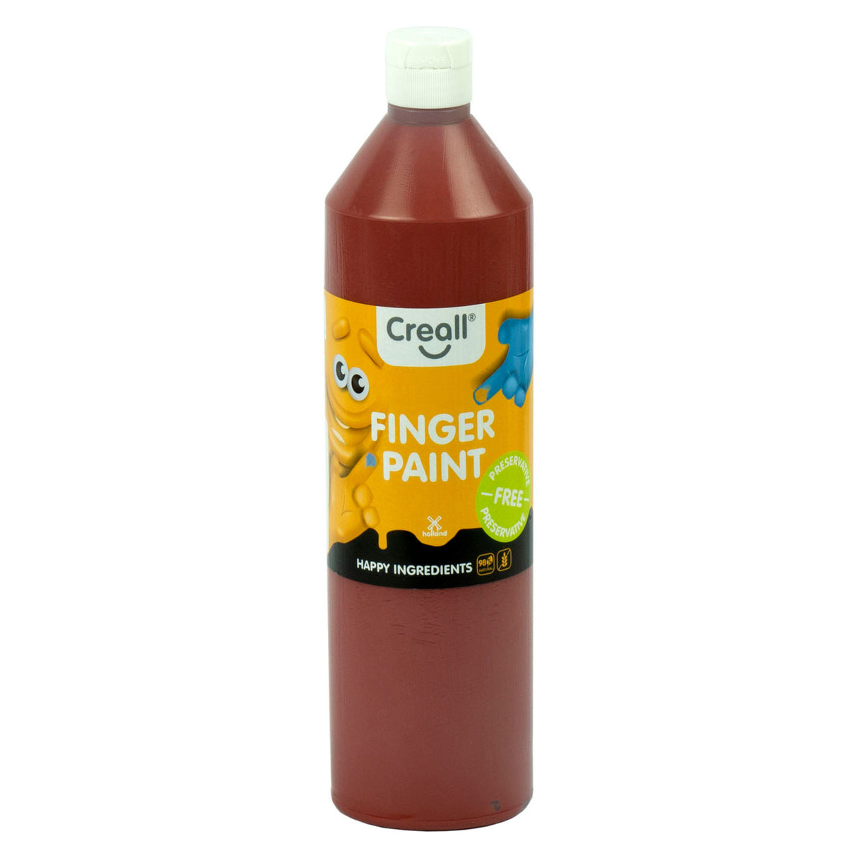 Creall Fingerfarbe konservierungsfrei braun, 750 ml