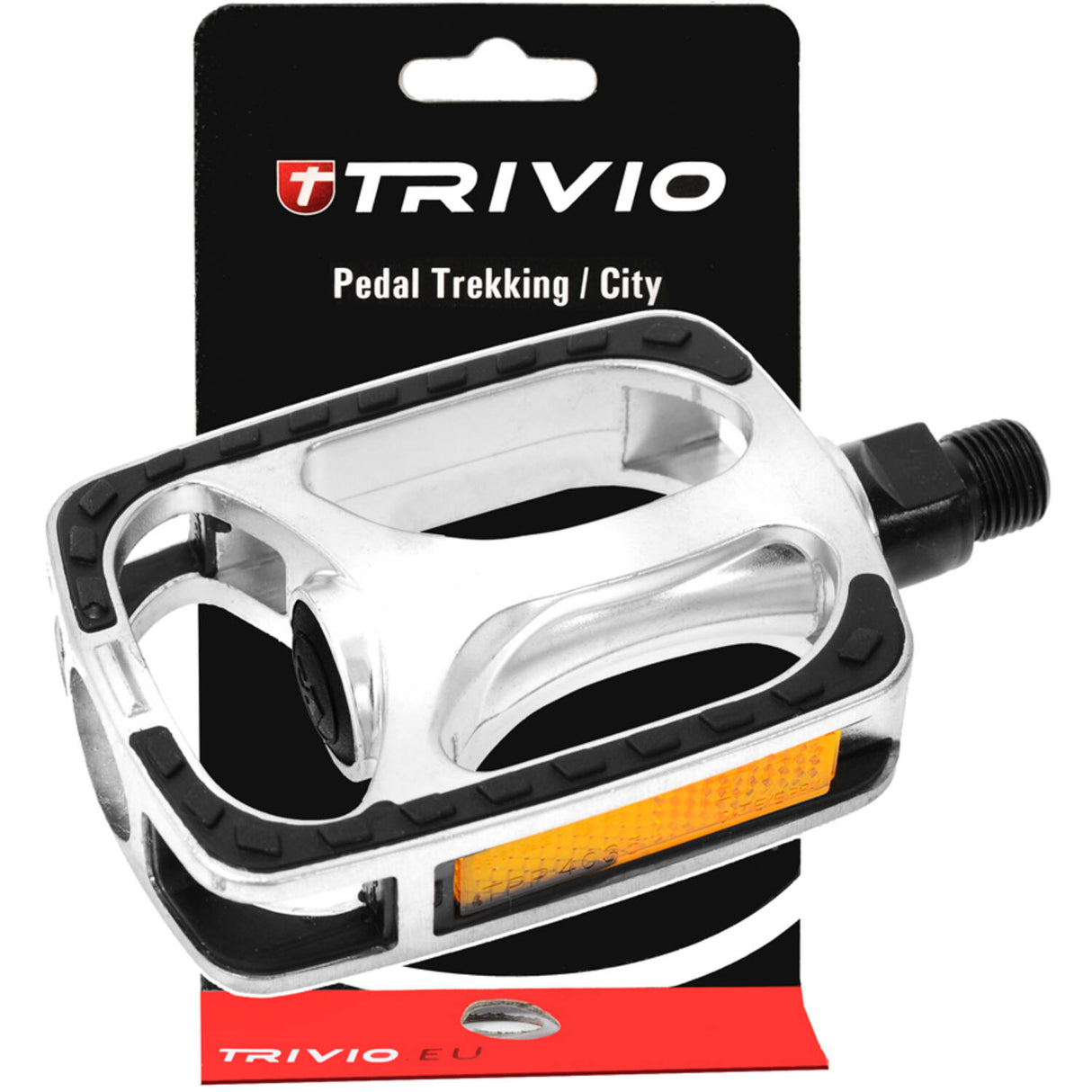 Trivio - Trekkingpedale Anti-Rutsch-Silber