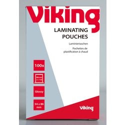 Lamineerhoezen id vk 54x86mm 2 x 125 (250) micron afgeronde hoeken