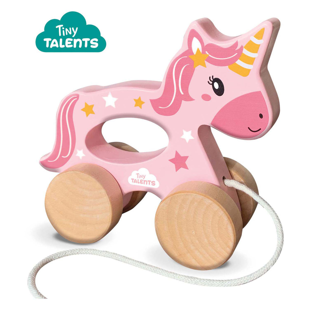 Ses Holz-Nachziehtier 2 in 1 - Einhorn