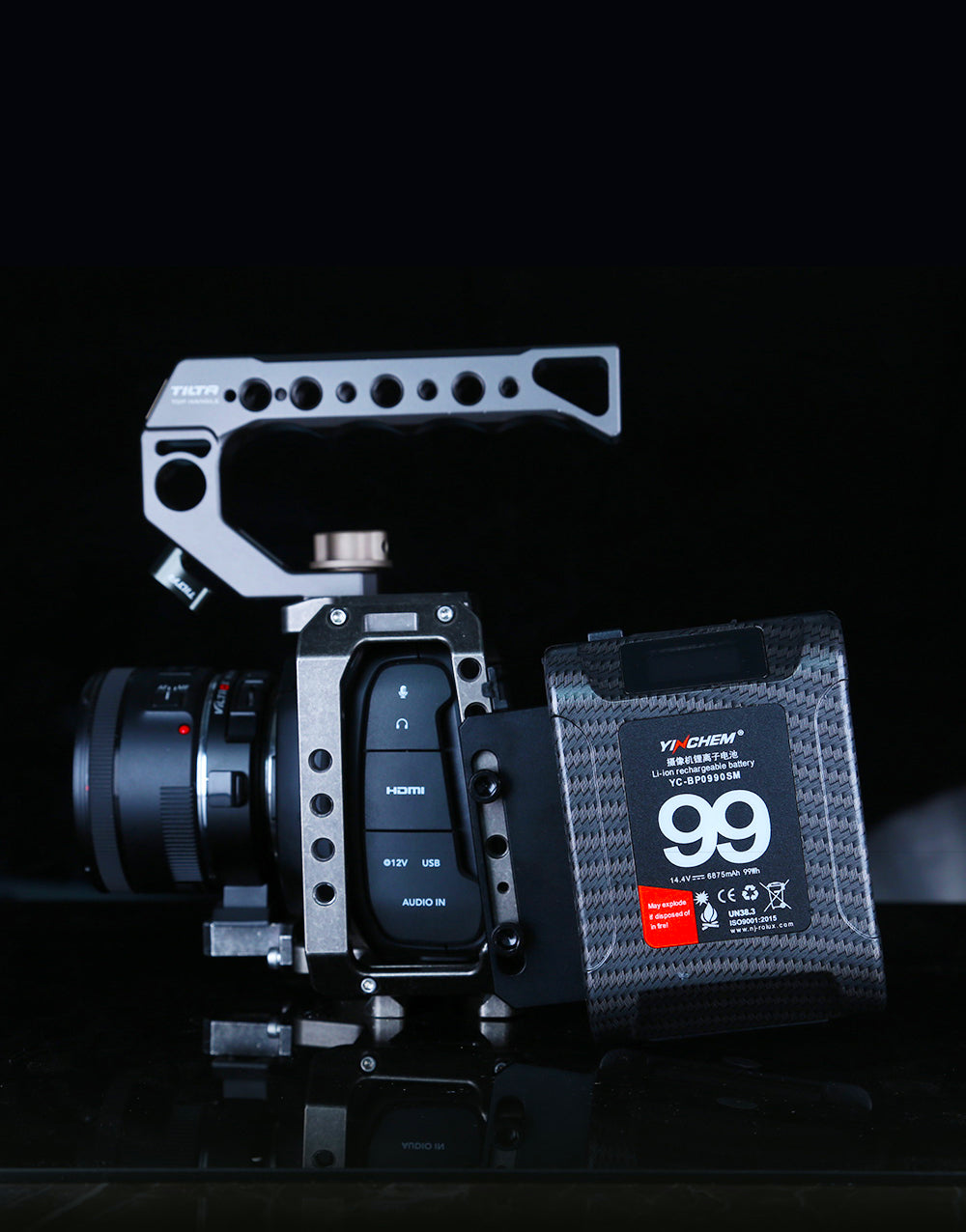 Rolux Mini V-Mount Batterieplatte RL-AC12s