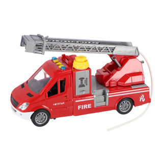 Rapid Wheels Feuerwehrauto mit Leiter und Licht-, Ton- und Reibsprühfunktion