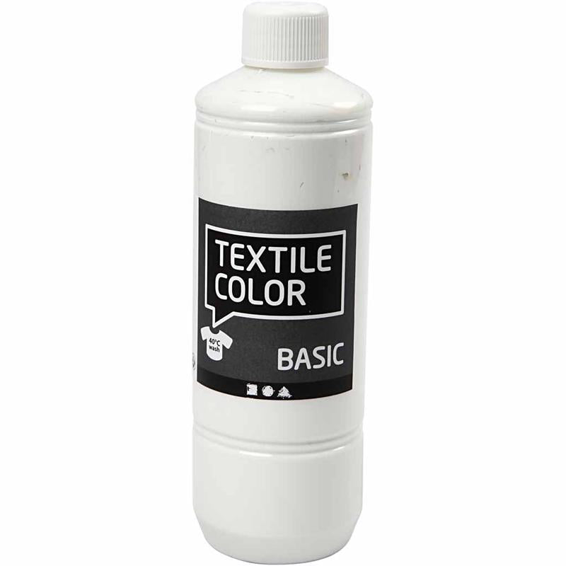 Creativ Company Textilfarbe – weiß, 500 ml