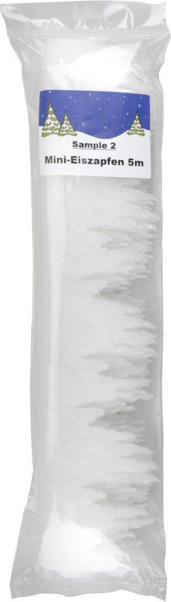 Eiszapfen-Girlande ohne Marke Sans Marque, Mini-Dekoration, 5 Meter, für Weihnachten und Partys.