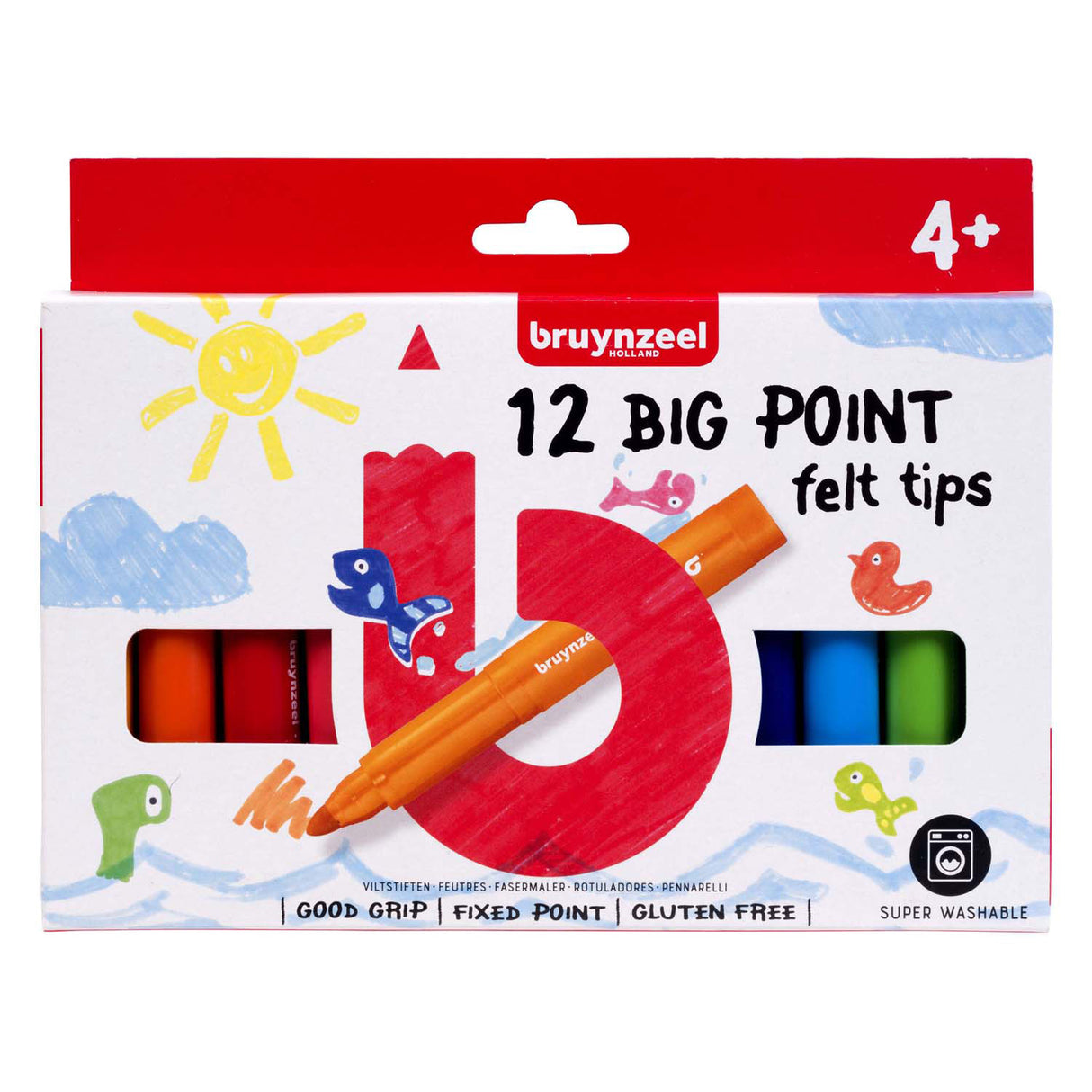 Bruynzeel Big Point Filzstifte 12 Stück | 2 Stk