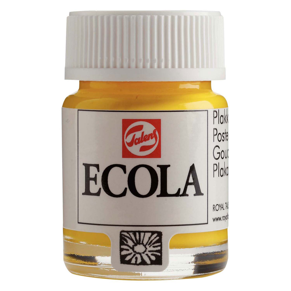 Bruynzeel Ecola Posterfarbe, Flasche 16 ml, Gelb 200