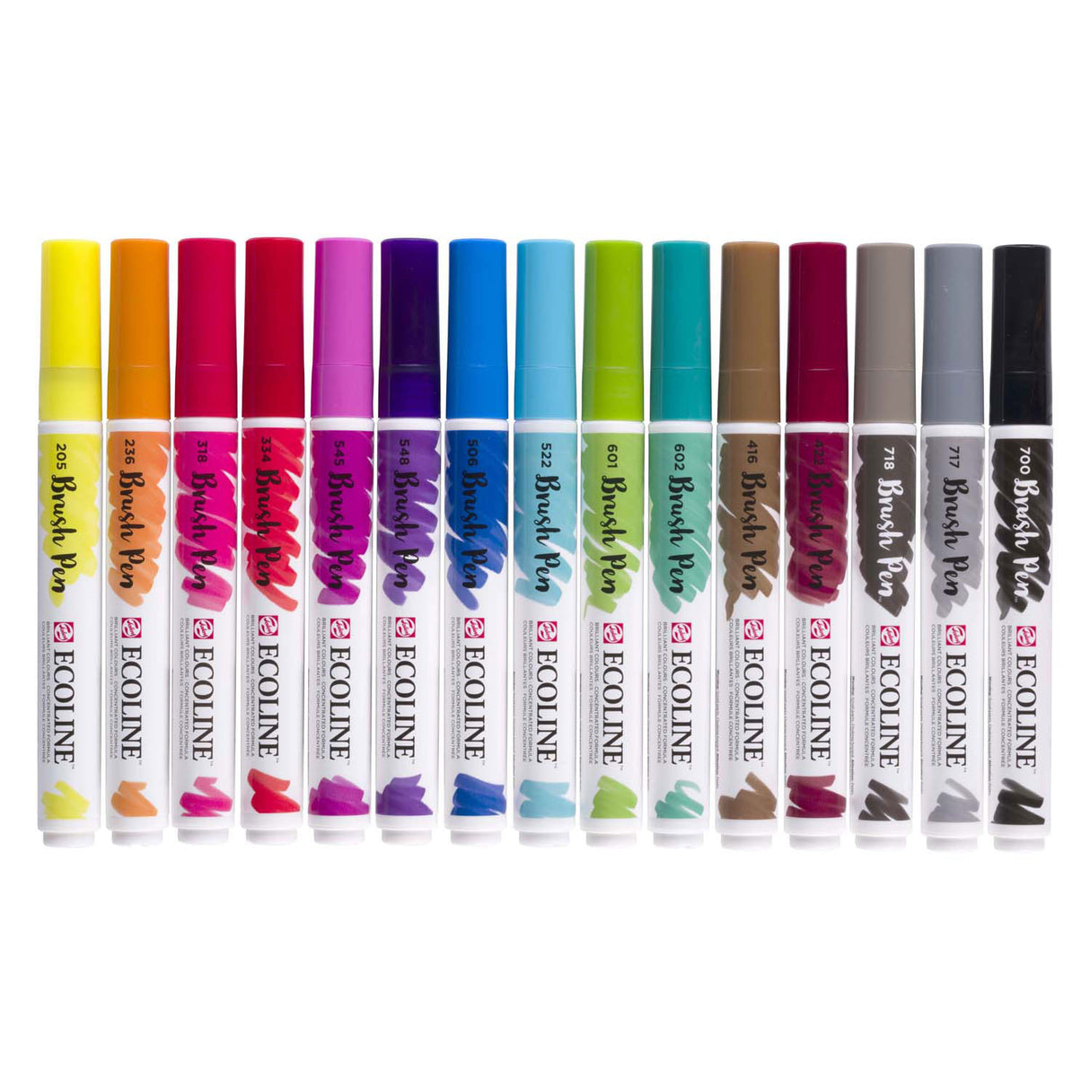 Bruynzeel Ecoline Pinselstift-Set, 15 Farben