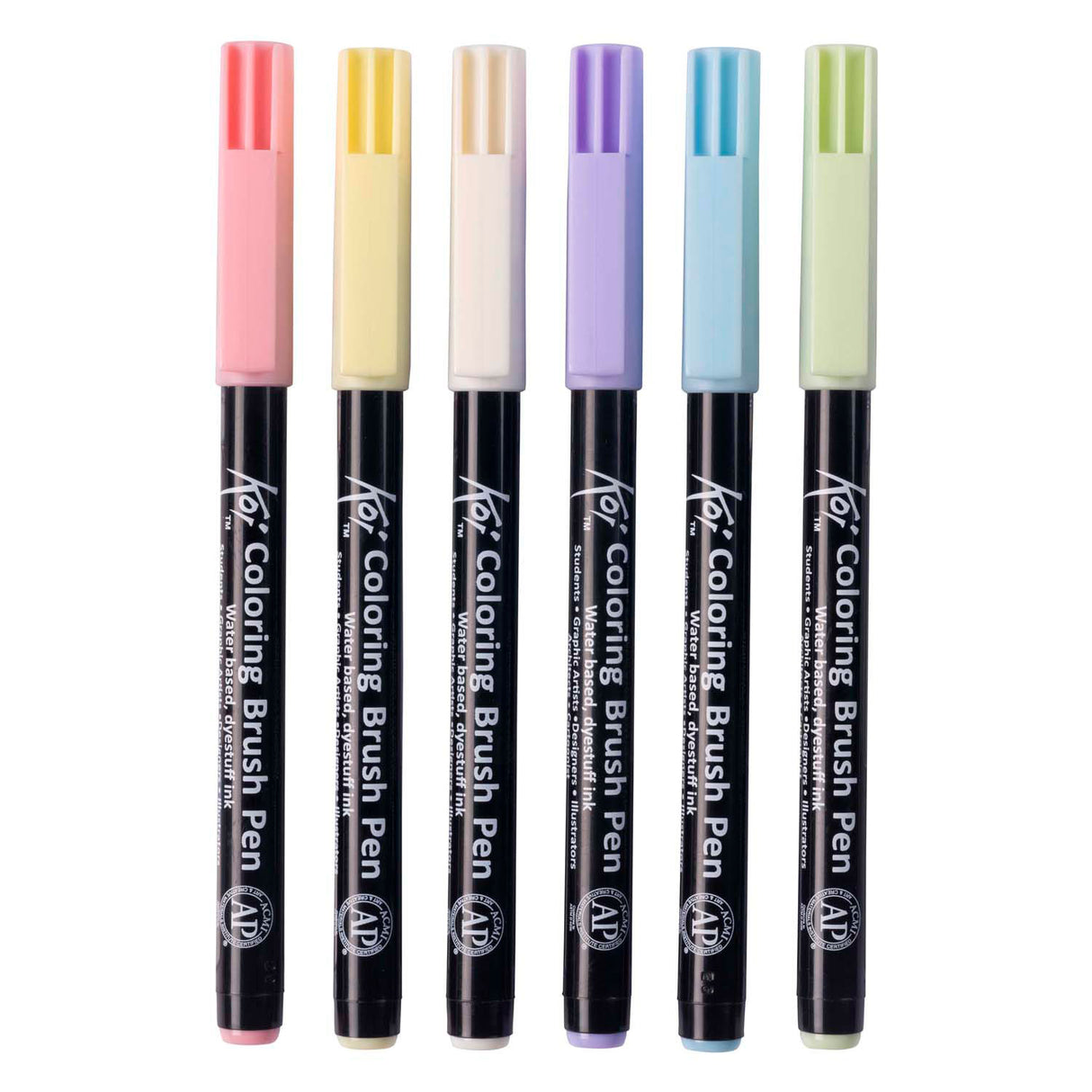 Sakura Koi Malpinselstift-Set Pastell, 6 Farben
