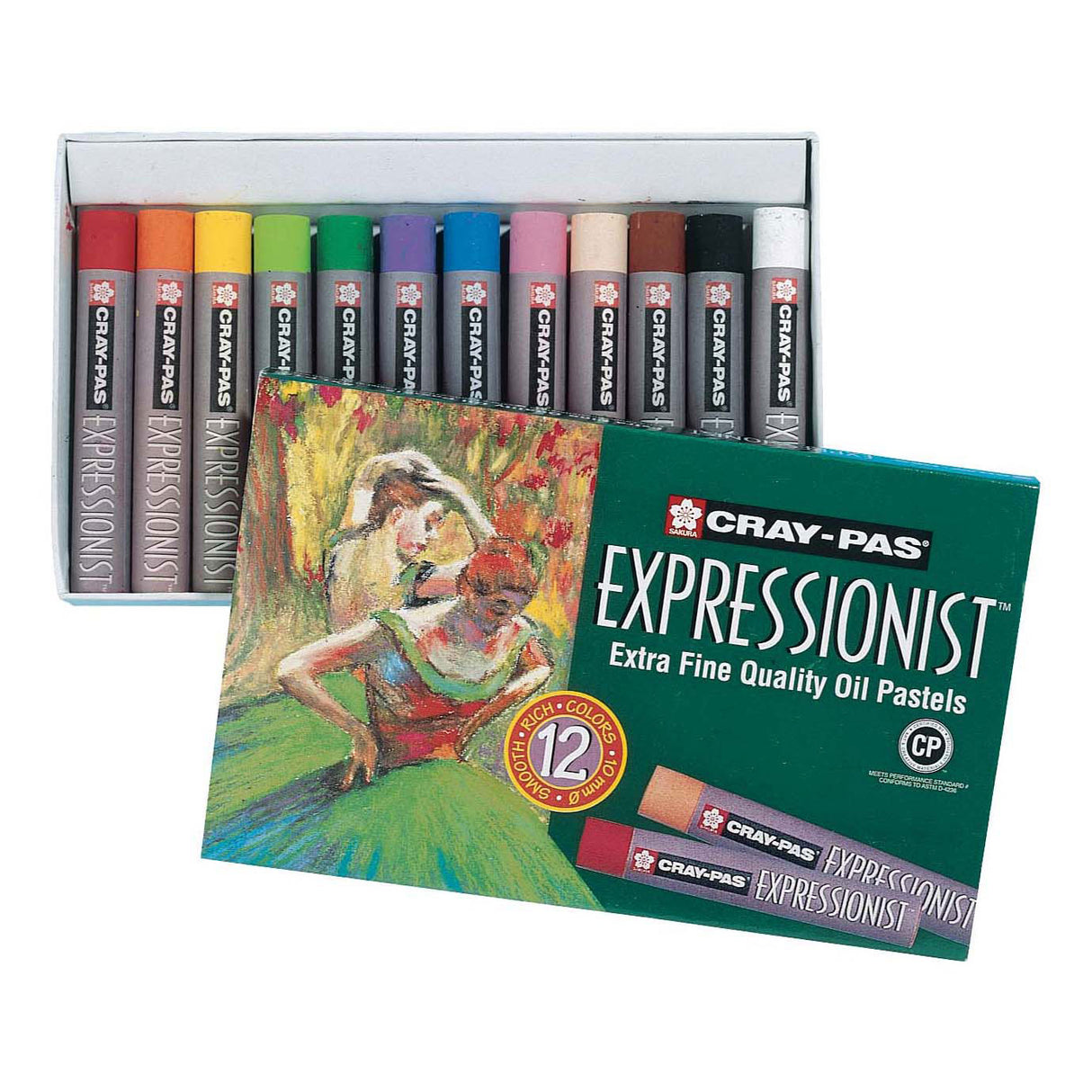 Sakura Cray-Pas expressionistisches Set mit 12 Ölpastellkreiden