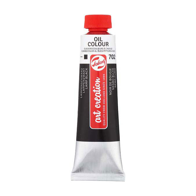 Talens Art Creation Ölfarbe, Tube 40 ml, Lampenschwarz 702