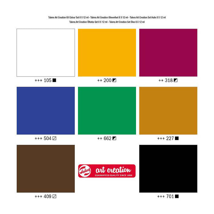 Talens Art Creation Ölfarben-Set 8x12ml