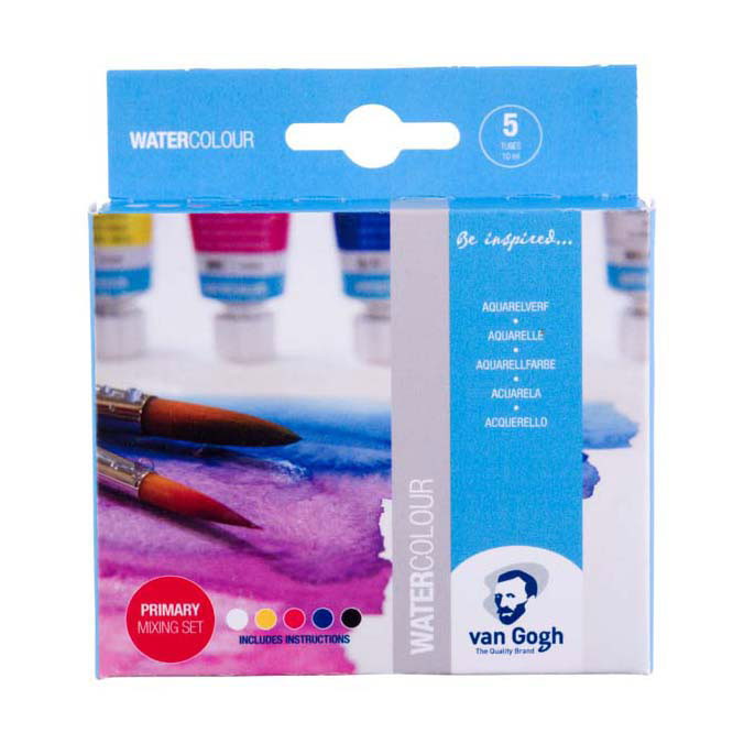 Bruynzeel van Gogh Aquarellfarben-Primärmischset, 5 x 10 ml Tuben