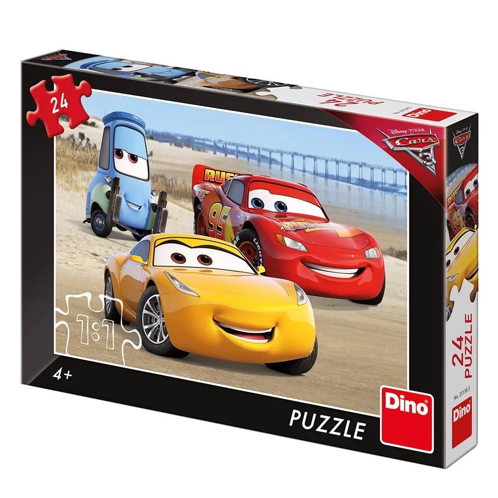 Dinotoys Dino-Puzzle - Disney Pixar Autos am Strand - 24 Teile