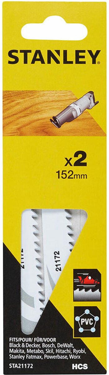 Stanley Säbelsägeblätter 152 mm, Holz, Kunststoff