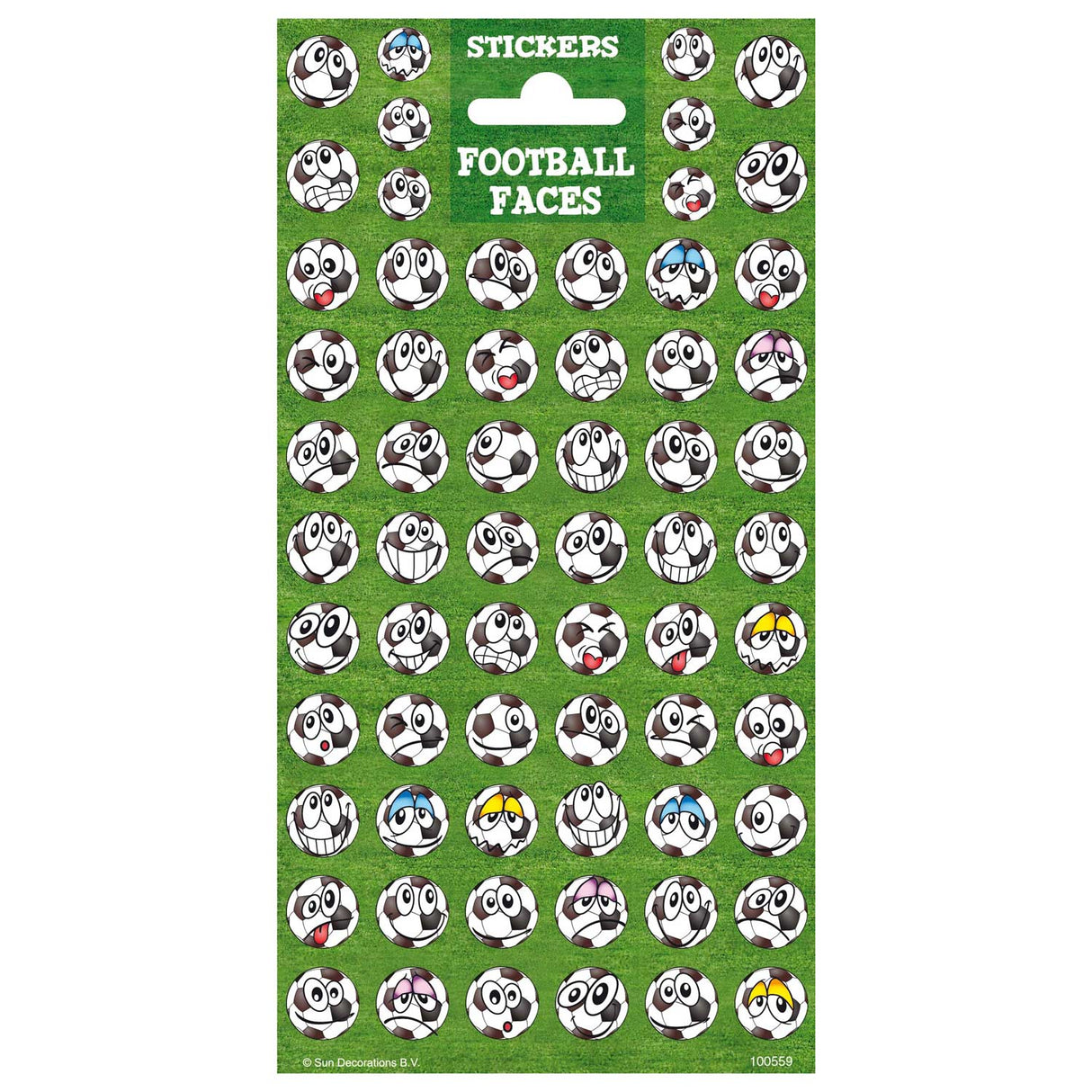 Totum-Aufkleberbogen Twinkle – Fußballgesichter