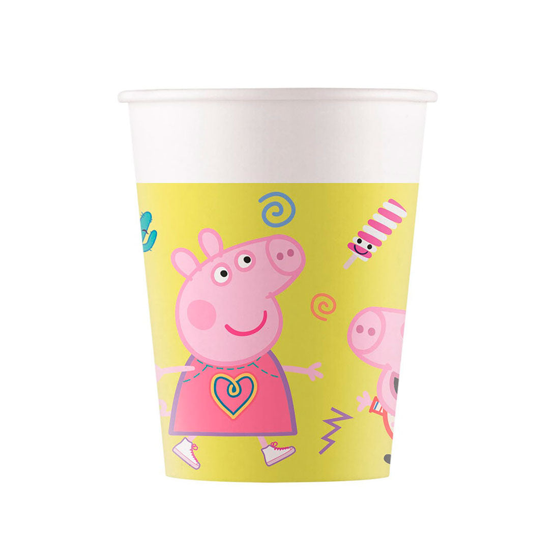 Globos-Becher Peppa Pig, 8 Stk.