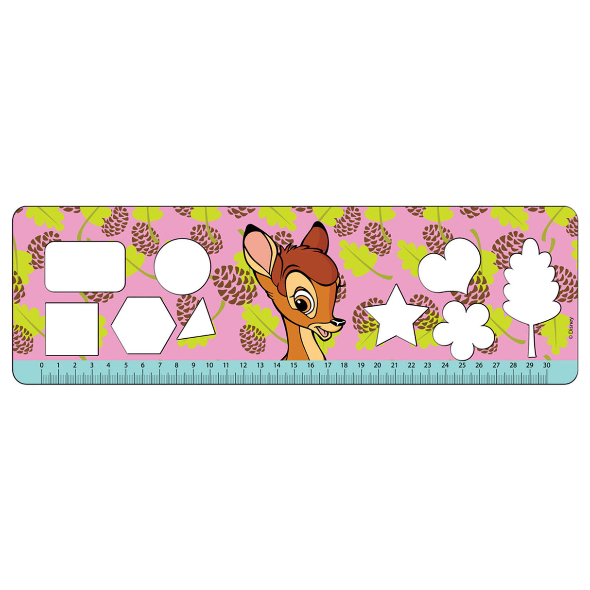 Disney-Bambi-Malvorlagen mit Schablone und Stickerbogen