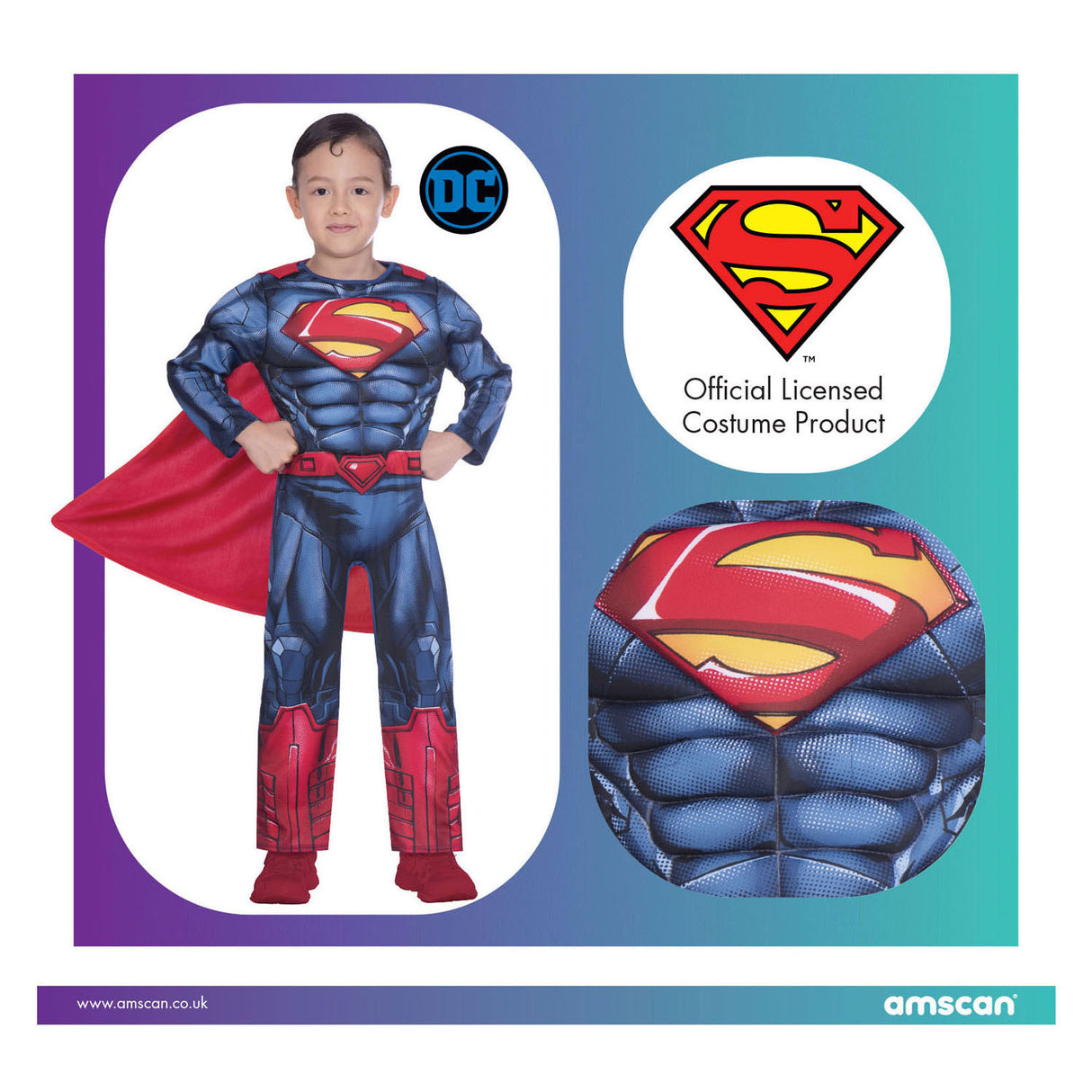 Kinderkostüm Superman Classic, 4-6 Jahre alt