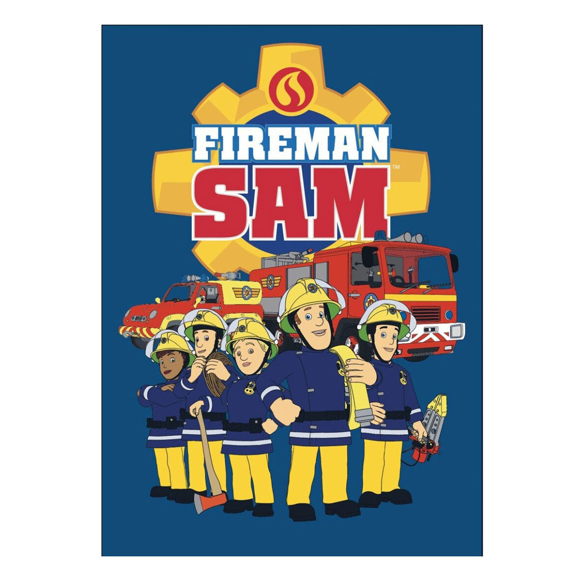 Feuerwehrmann Sam Fleece Deken, 110x140 cm