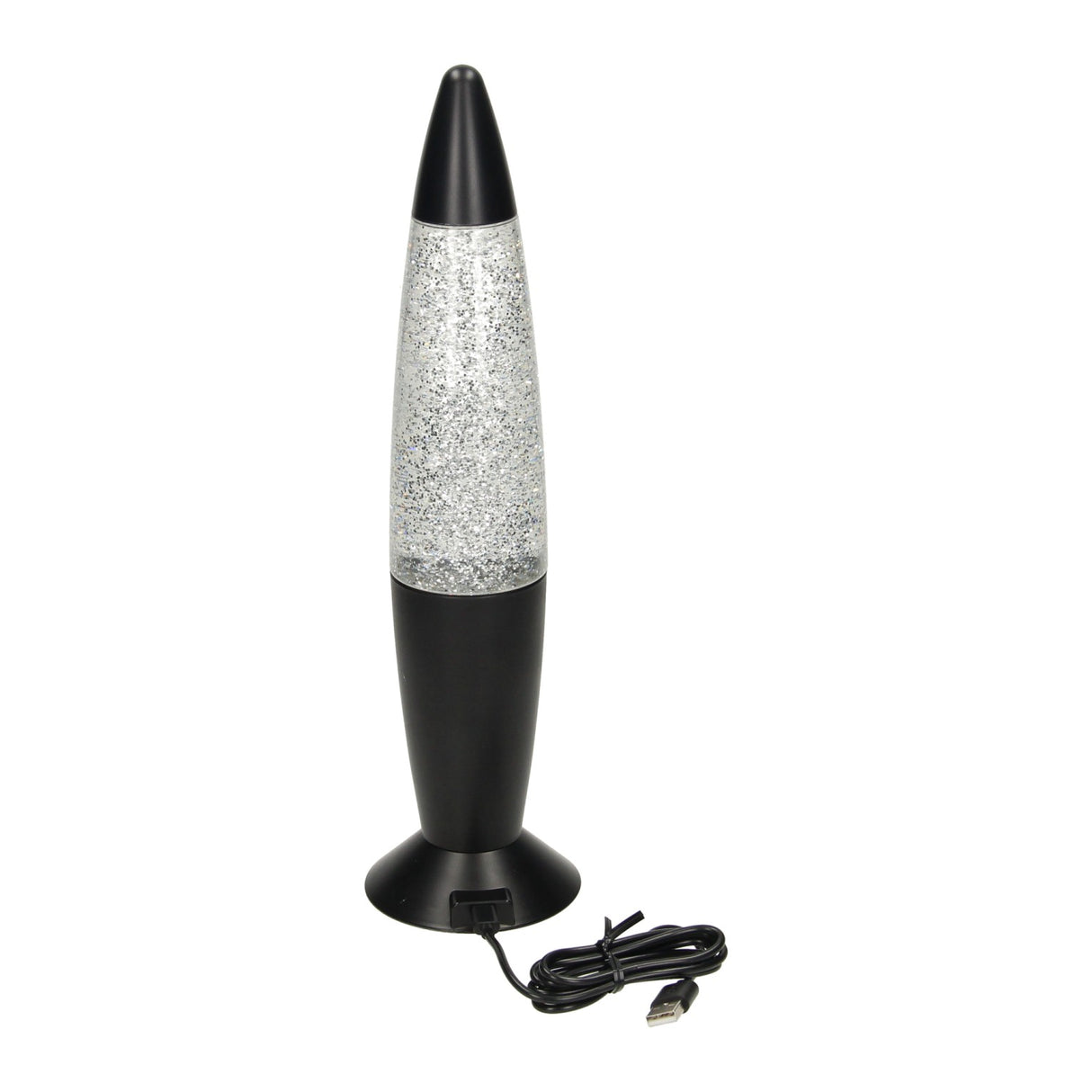 Glitzer -LED -Lampenfarbewechsel, 34 cm